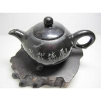 【掏寶天地】石壺S13,黑膽石心,石壺;手工雕刻 茶壺S13