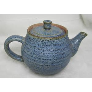 【掏寶天地】半手工景德鎮精品陶瓷天青藍釉彩茶壶 S255;茶壼;陶壼